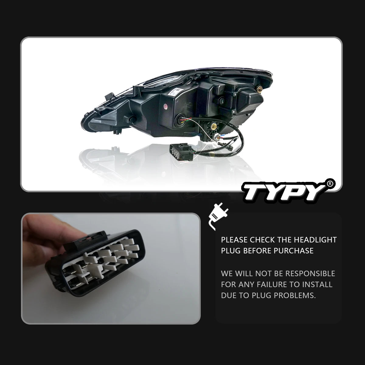TYPY Car lights For Lexus IS250 IS350 Headlight 2006-2012 LED Projetor head Lamp Daytime Running Light Automotive Accessories