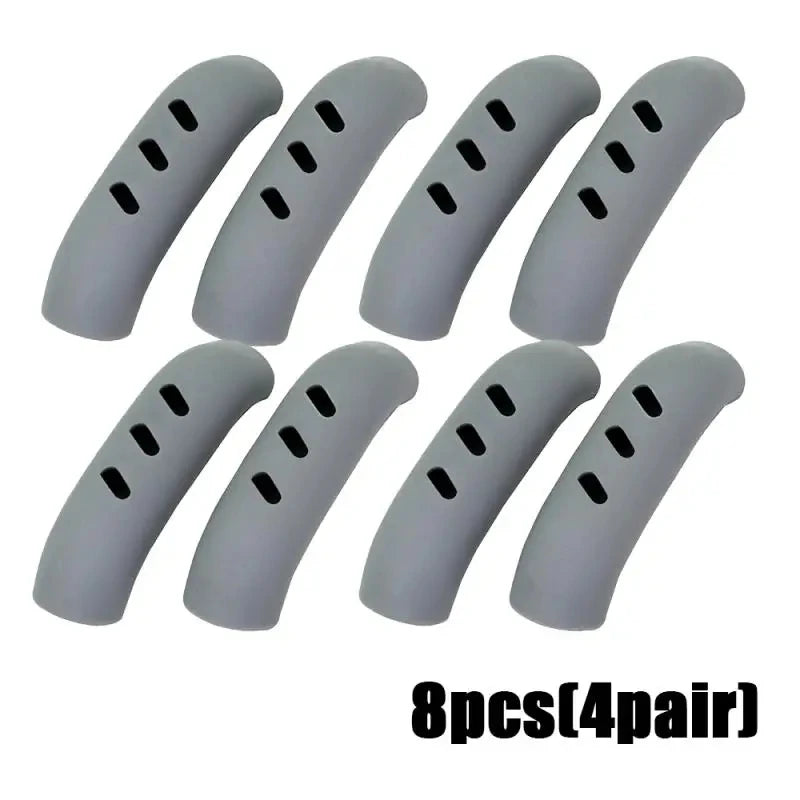 2/8Pcs Silicone Pan Handle Cover Heat Insulation Covers Pot Ear Clip Non-slip Steamer Casserole Pan Handle Holder Kitchen Tools