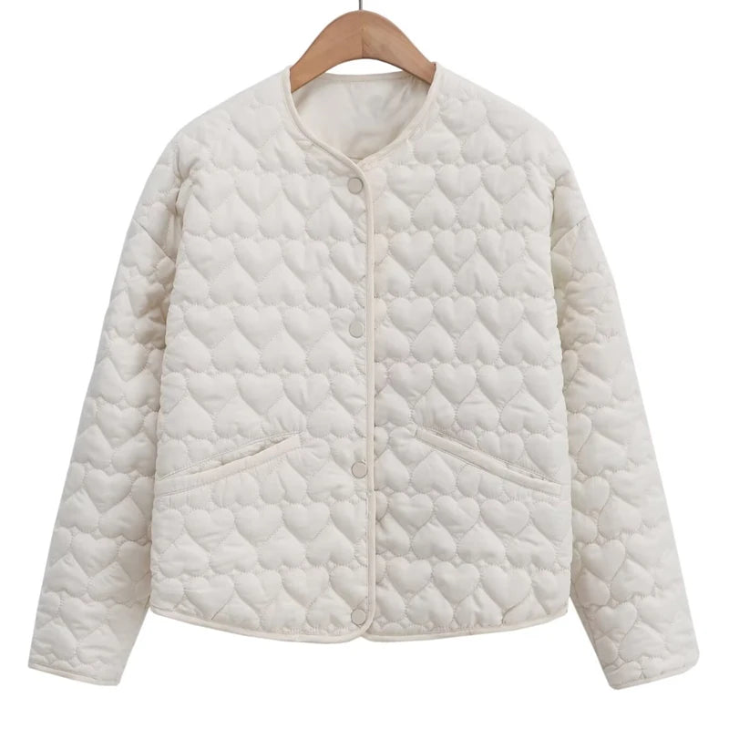 HXAO 2024 Women's Winter Jacket Autumn Outerwears Quilted Jacket Woman Coat Black White Lightweight Padded Jackets Parkas