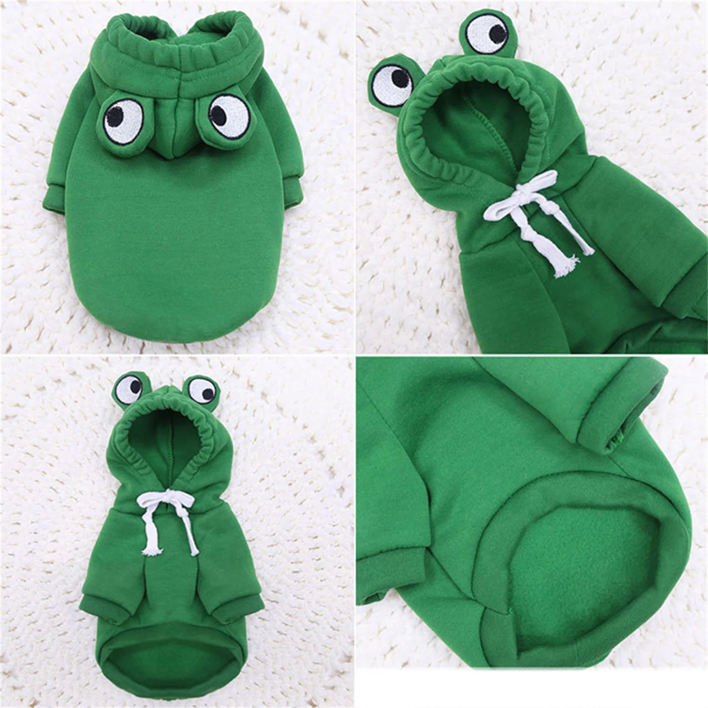 1pc New Dog Hoodie Clothes Cute Design Sweater Coat Carrot  Frog Shape Warm Fleece Outdoor Pet Outfit Outerwear for Dogs Puppy