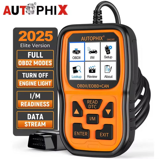 Autophix OM126P Professional OBD2 Scanner - Car Code Reader EOBD JOBD Diagnostic Tool 2025