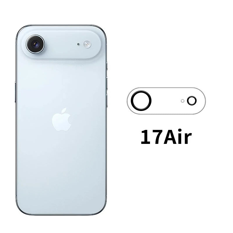 1-4PCS 8K Tempered Glass Camera Protector For iPhone 17 Pro Max Lens Film For iPhone 17 Air 17Pro Black Circle Protective Case