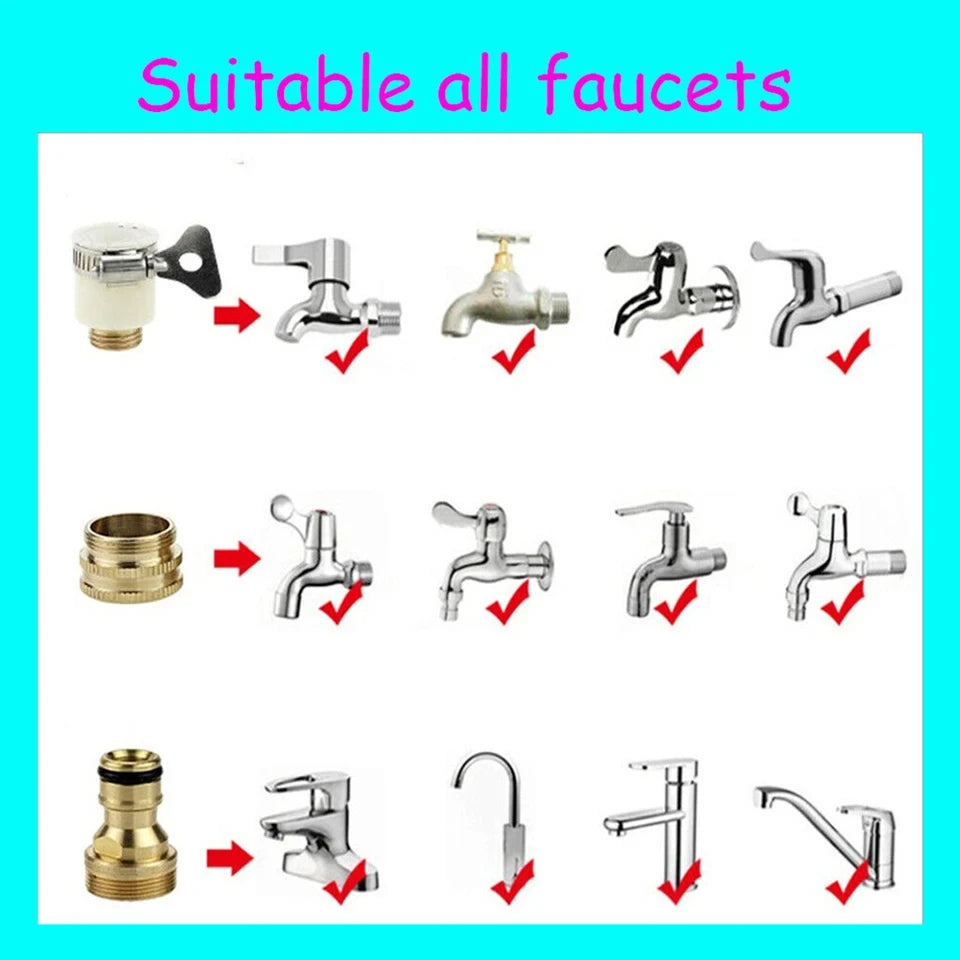 15-23mm Universal Hose Tap Adapters Faucet Tap Connector Garden Water Hose Pipe Fitting Faucet Adapter Watering Garden Tools