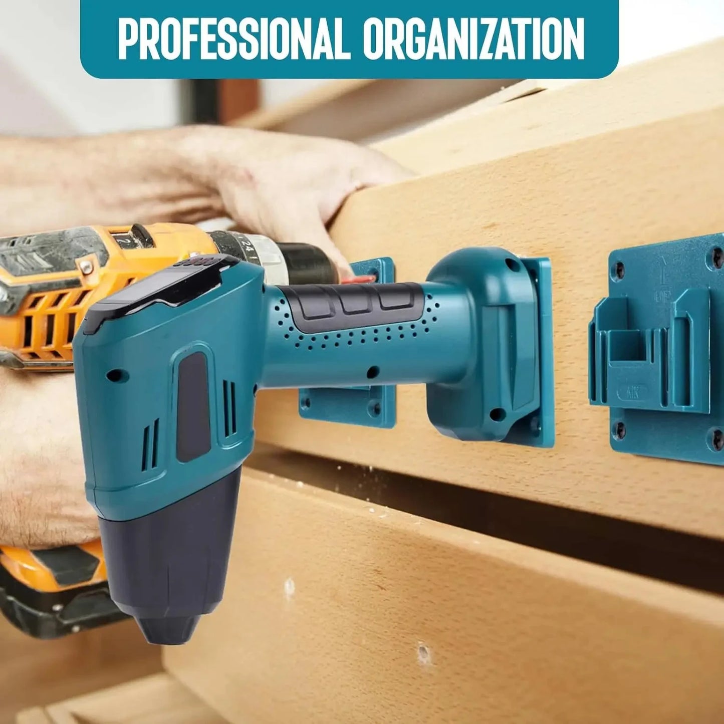 1/2/6pcs Wall Mount Electric Tool Holder for Bosch&Makita 18V Wall Power Mount Storage Battery Bracket Fixing Newest