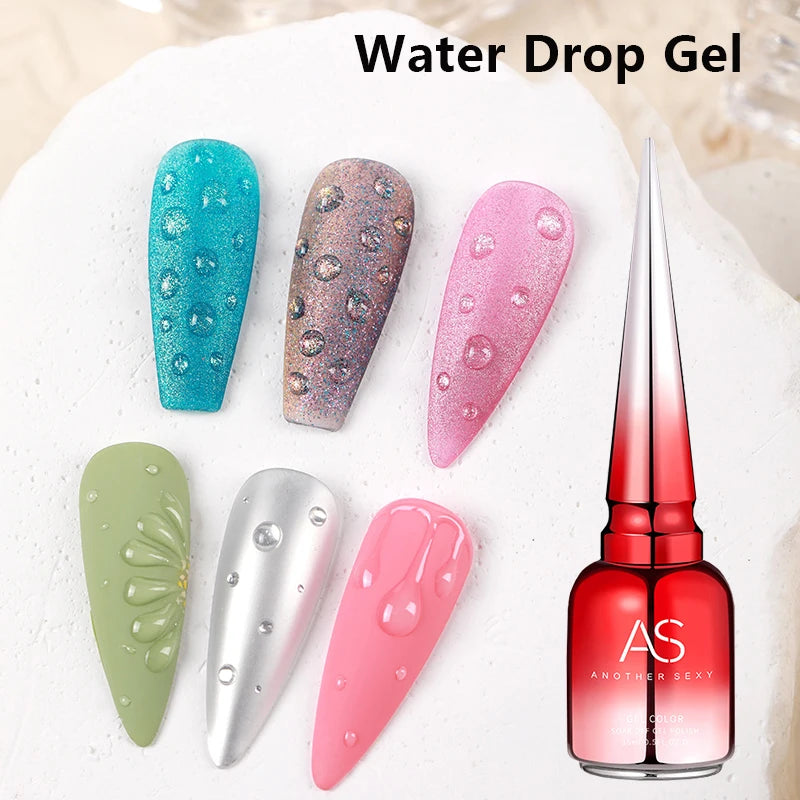 AS Solid Eggshell Gel Polish Semi Permanent Gel Nail Polish Lamp Varnish Soak Off UV Gel Nail Art Manicure Top Coat
