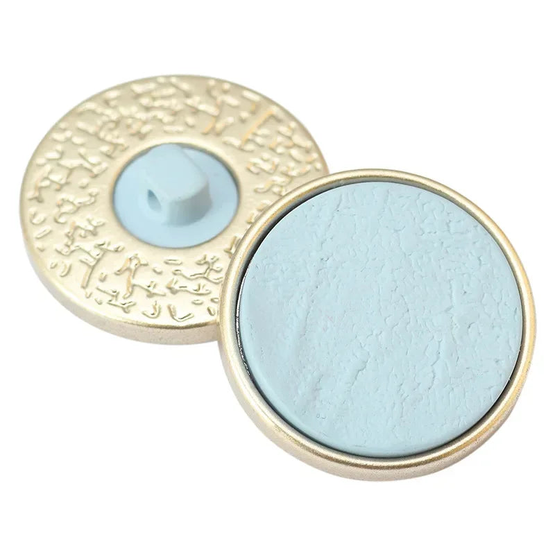 10pcs Fashion Gold Color Buttons 18/25mm - Round Resin Shank Buttons DIY Sewing Accessories