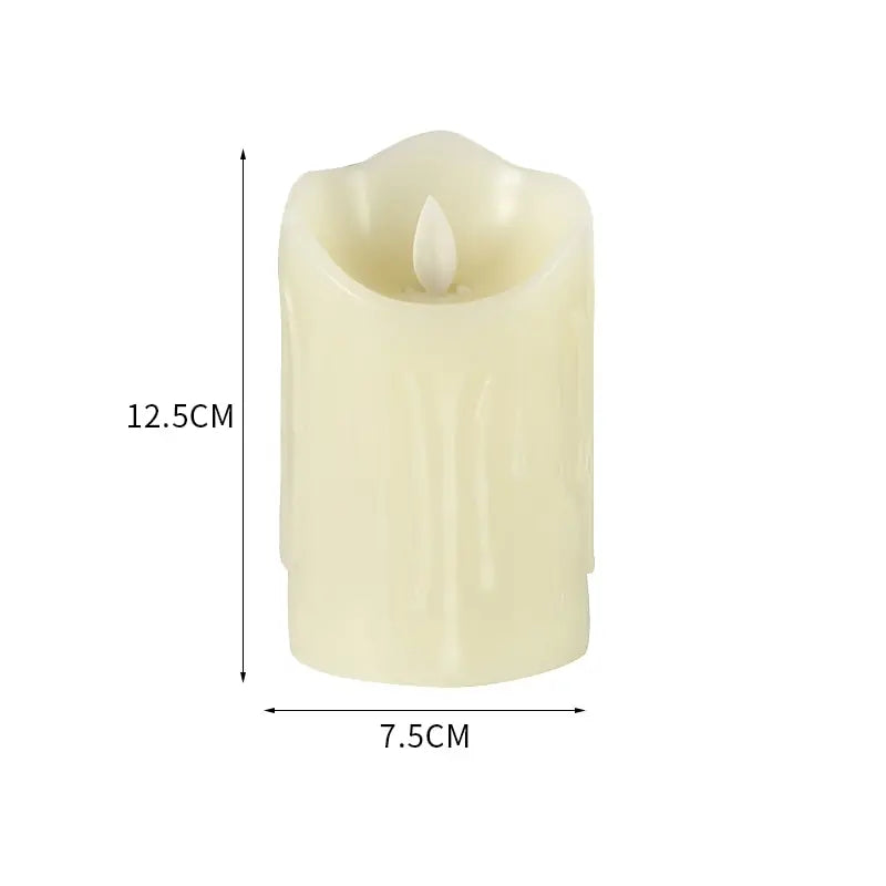 1 Pc Electronic Candle Lights Simulation Of Plastic Candles Wedding Party Birthday Decorations Family Ornaments Decorations