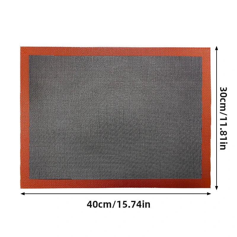 30X40cm Silicone Grill Mat Baking Tray Breathable Cookie Bread Mat Oven Microwave High Temperature Baking Kitchen Tools