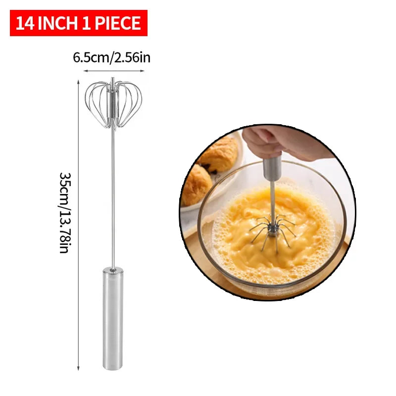 Semi Automatic Egg Beater Rotating Cream Egg Mixer Household Manual Egg Beater Baking Tool Kitchen Tools