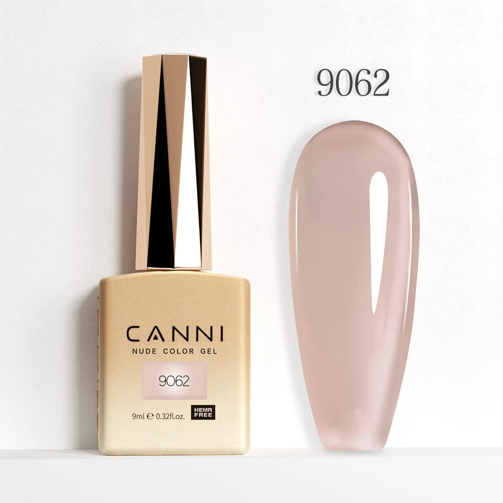 CANNI Jelly Pink Nail Gel Polish 9ml - HEMA Free Pastel Varnish Semi Permanent UV LED Top Coat