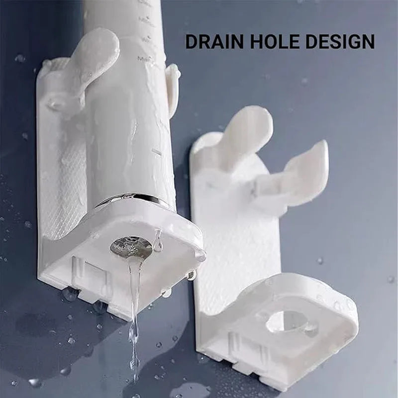 Electronic Toothbrush Holder Wall Mounted - Adhesive Space Saving Organizer Keep Dry