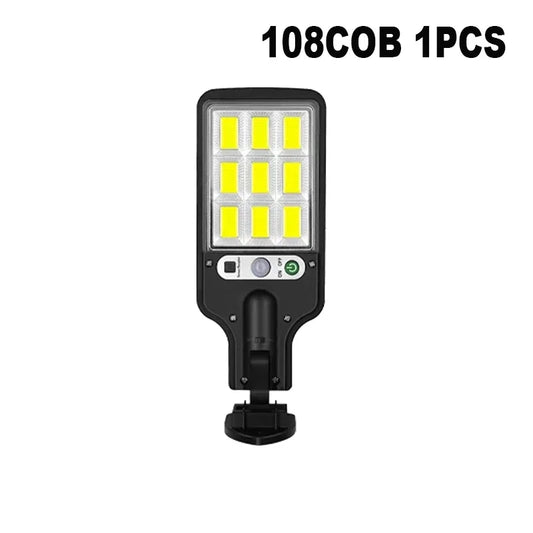 Outdoor Solar Light with 3 Mode Motion Sensor - LED Garden Wall Street Security Lamp