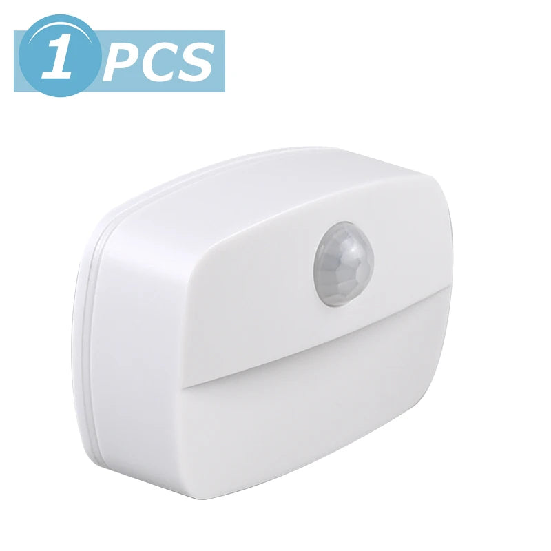 Wireless LED Motion Sensor Night Light - Plug In Auto Detector for Bedroom Staircase Closet 220V