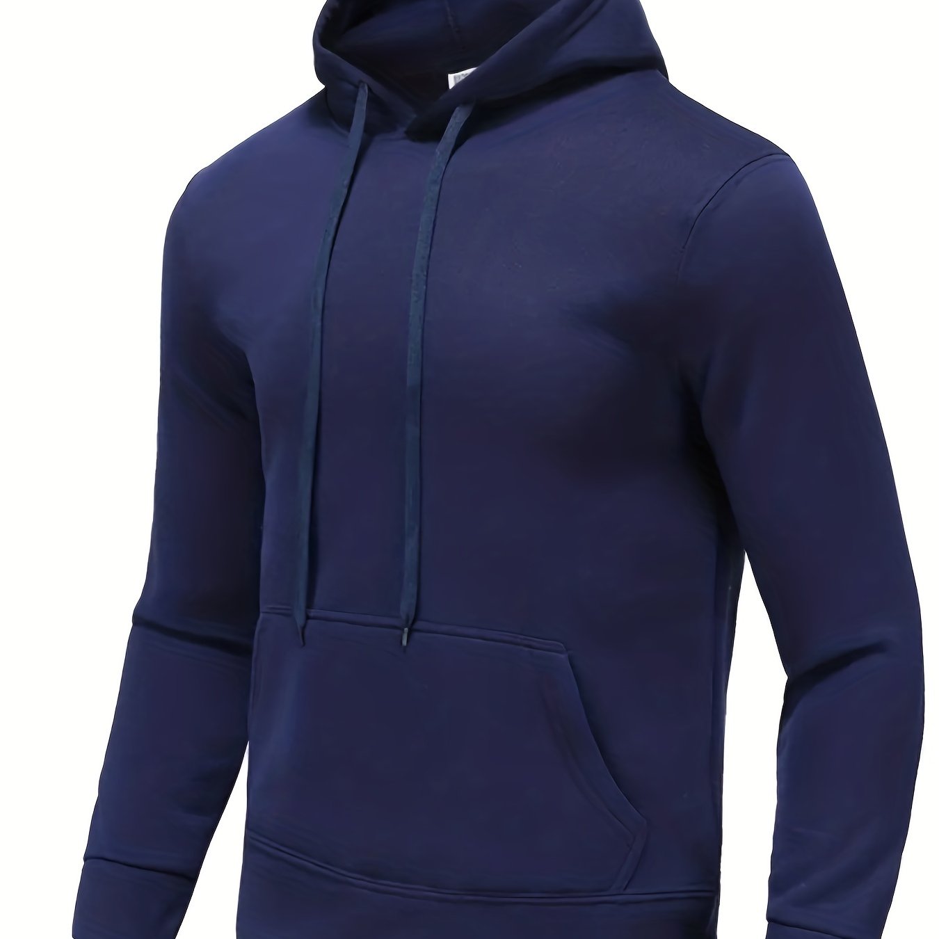 Men's Solid Color Hoodies, Casual Loose Fit Drawstring Hooded Sweatshirt With Pocket Best Sellers