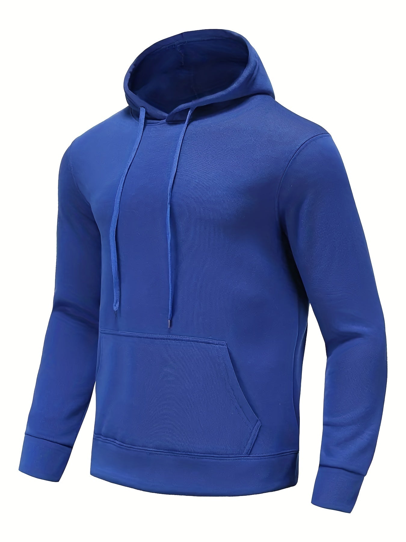 Men's Solid Color Hoodies, Casual Loose Fit Drawstring Hooded Sweatshirt With Pocket Best Sellers