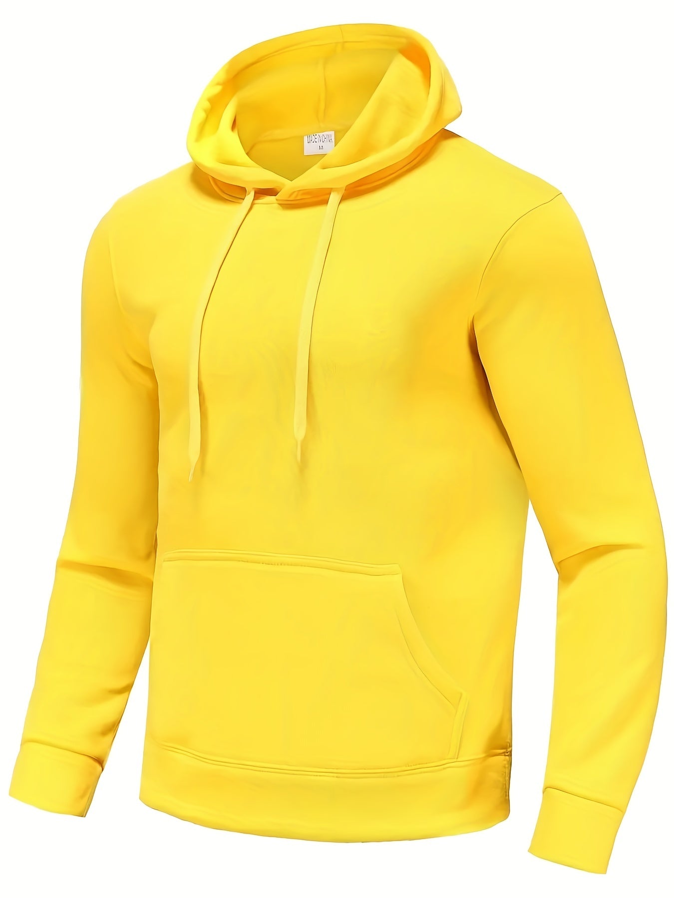 Men's Solid Color Hoodies, Casual Loose Fit Drawstring Hooded Sweatshirt With Pocket Best Sellers