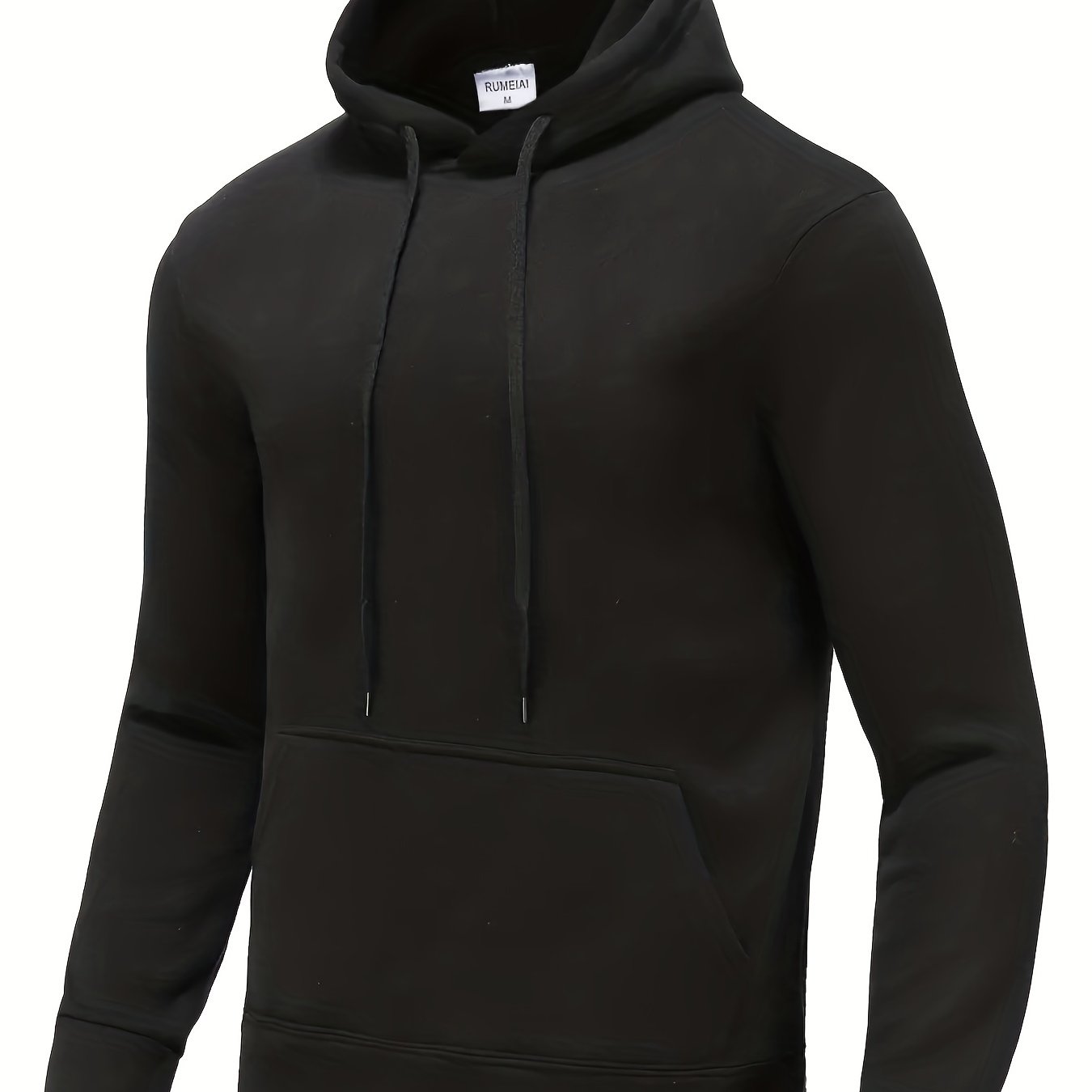 Men's Solid Color Hoodies, Casual Loose Fit Drawstring Hooded Sweatshirt With Pocket Best Sellers