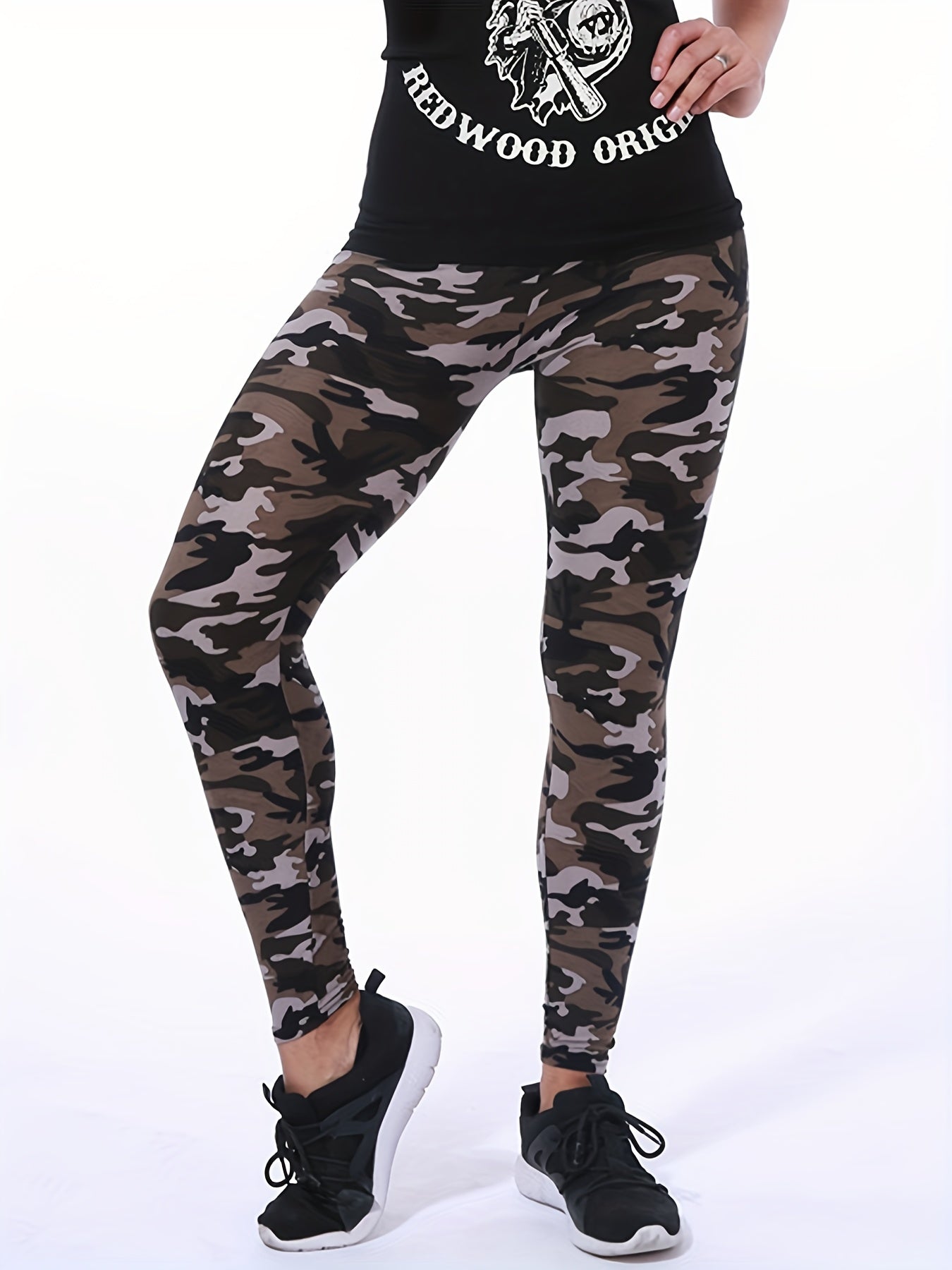 Women's Leggings Floral Printed Pants Casual High Waist Sweatpants Leggings