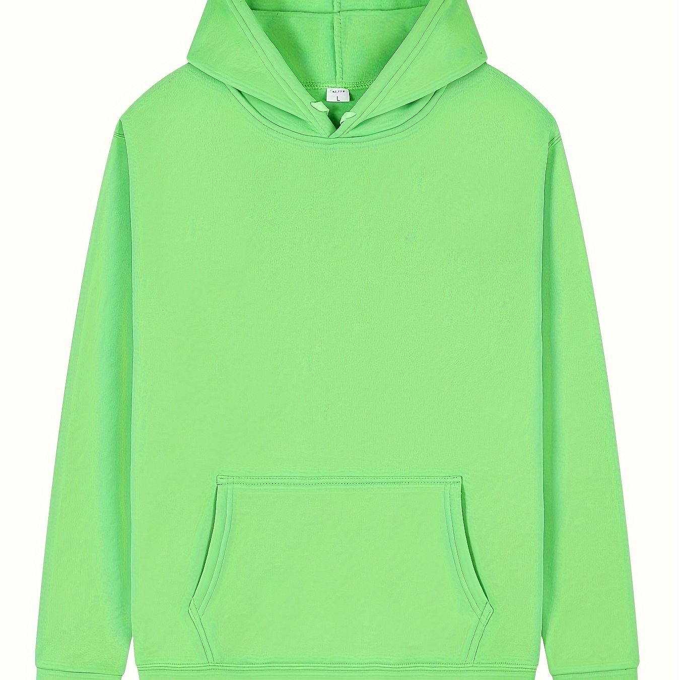 Men's Solid Color Hoodies, Casual Loose Fit Drawstring Hooded Sweatshirt With Pocket Best Sellers