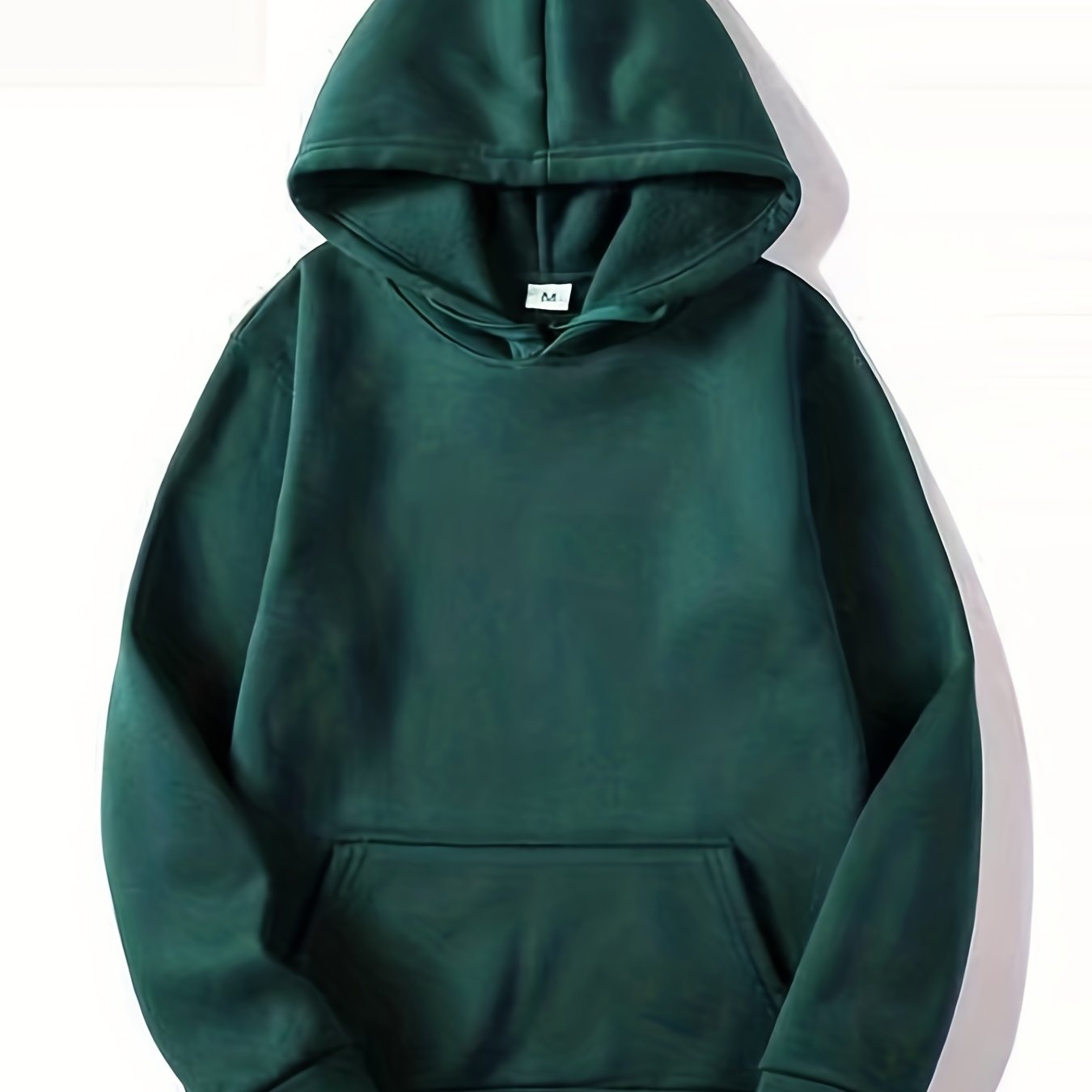 Men's Solid Color Hoodies, Casual Loose Fit Drawstring Hooded Sweatshirt With Pocket Best Sellers