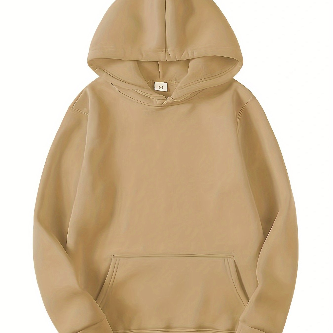 Men's Solid Color Hoodies, Casual Loose Fit Drawstring Hooded Sweatshirt With Pocket Best Sellers