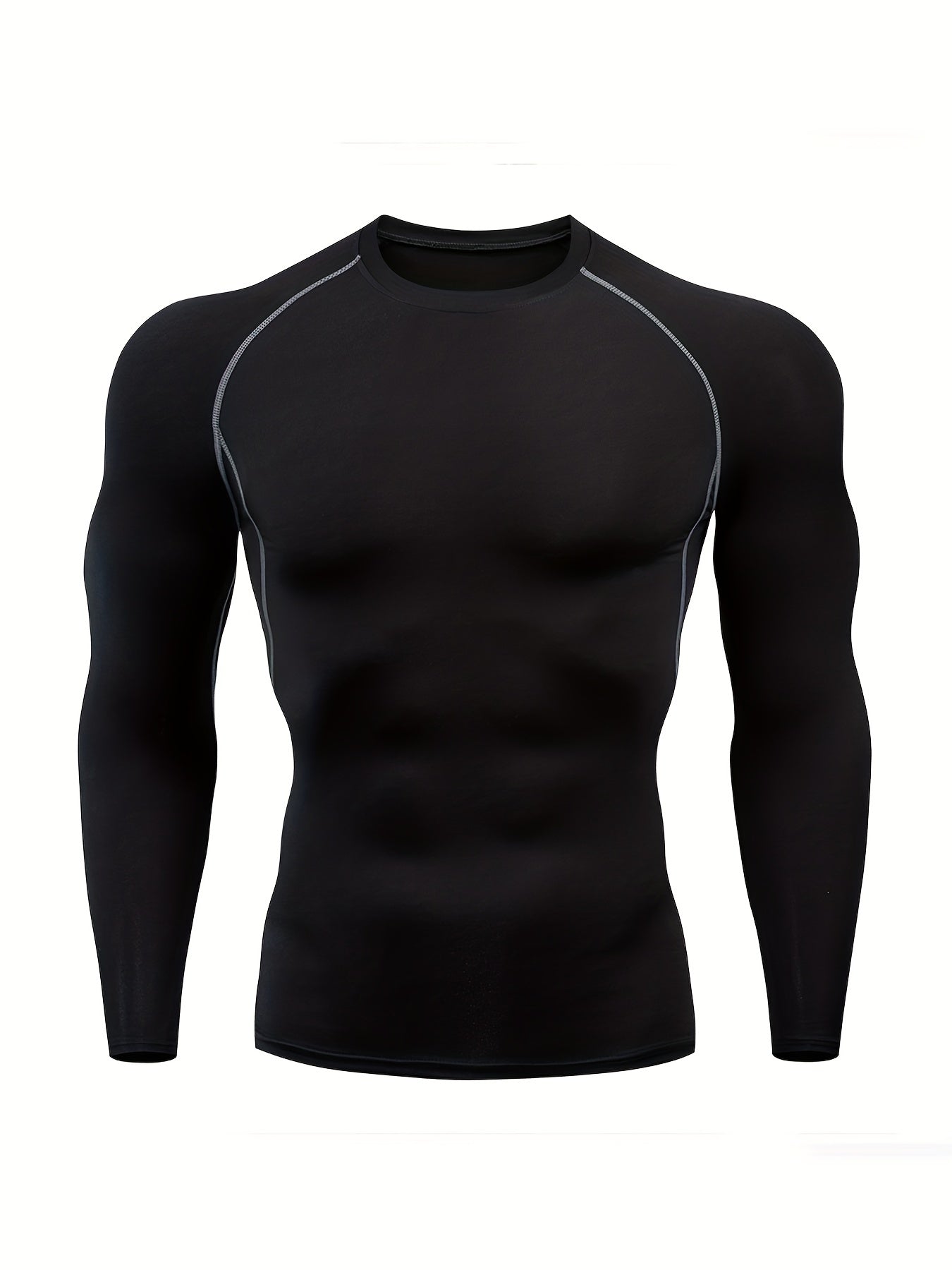 Men's Compression Shirts: Get Fit Fast With Long Sleeve Athletic Workout Tops!