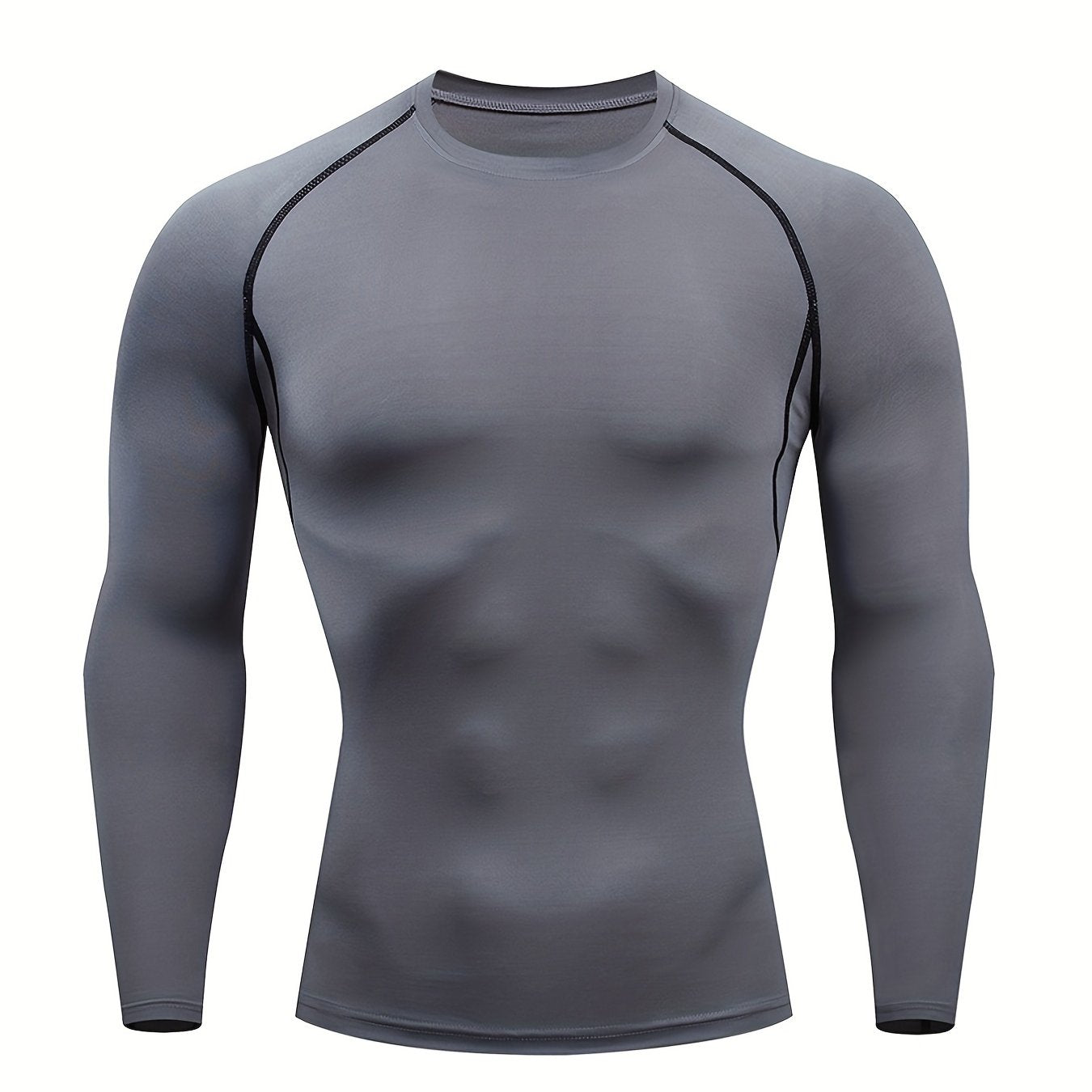 Men's Compression Shirts: Get Fit Fast With Long Sleeve Athletic Workout Tops!
