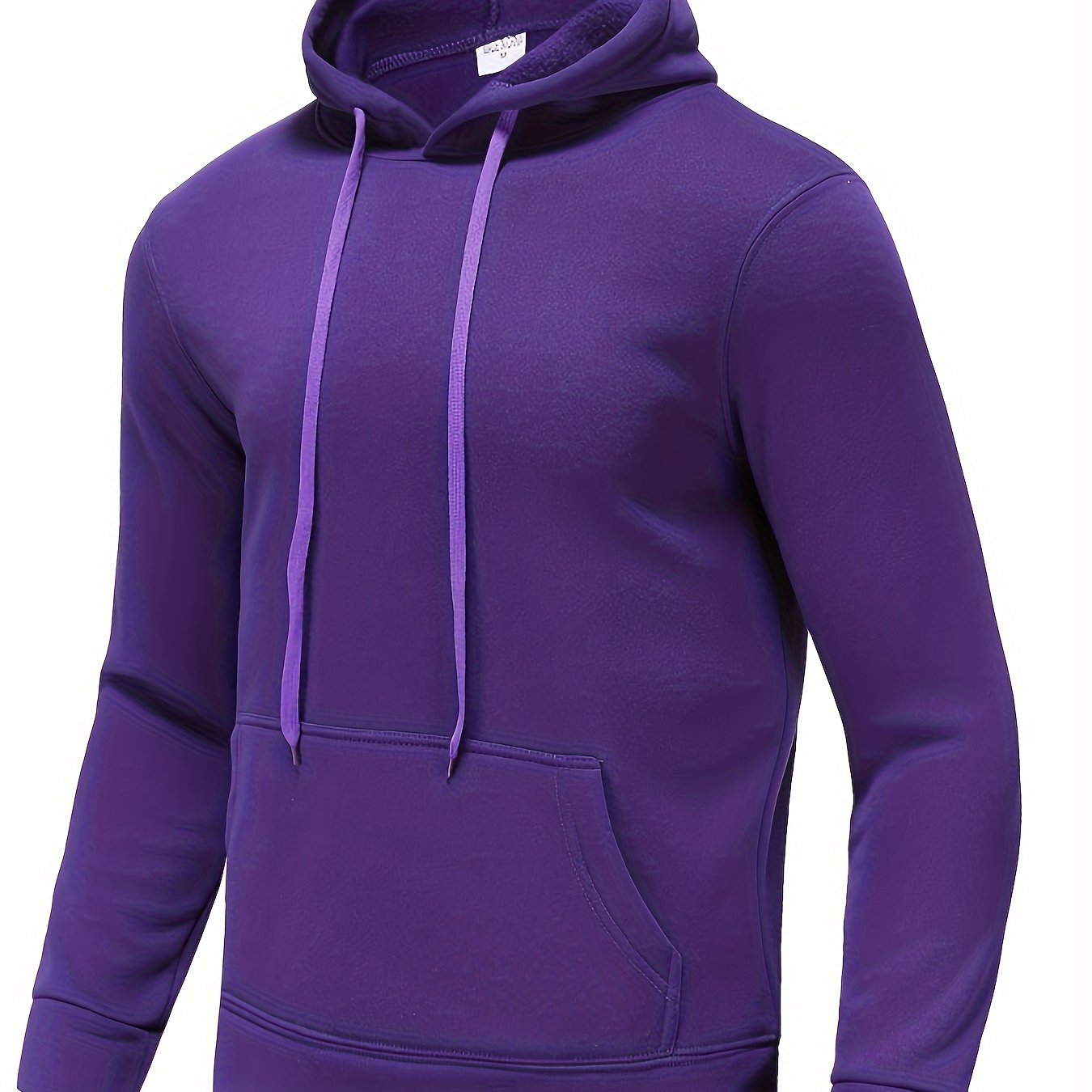 Men's Solid Color Hoodies, Casual Loose Fit Drawstring Hooded Sweatshirt With Pocket Best Sellers