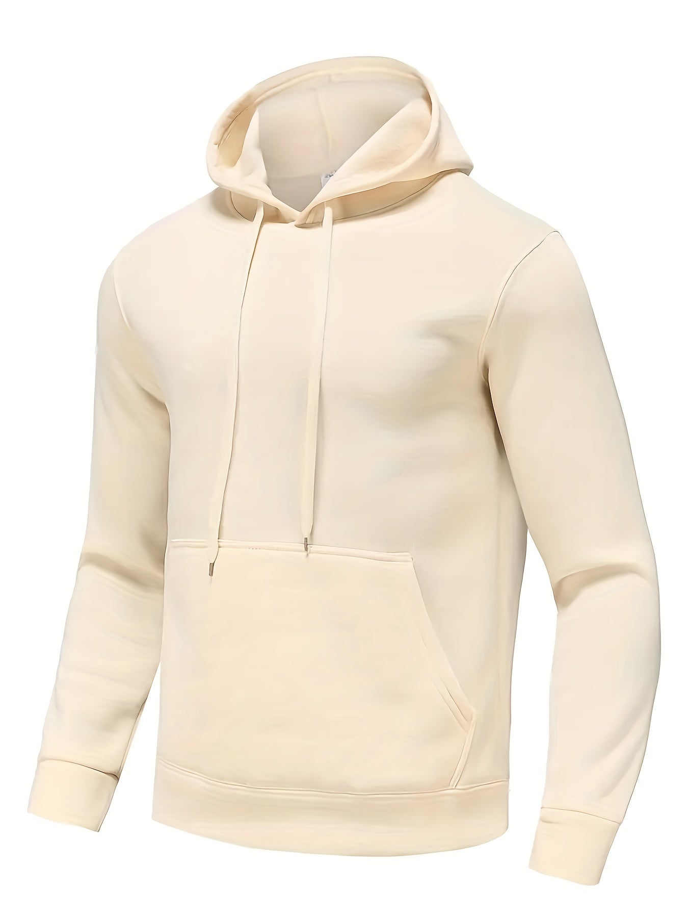 Men's Solid Color Hoodies, Casual Loose Fit Drawstring Hooded Sweatshirt With Pocket Best Sellers