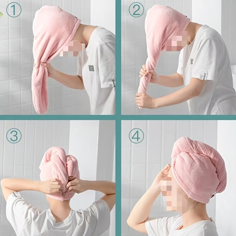 Microfiber Hair Towel Quick Drying Hair Wrap Towel Super Absorbent Hair Drying Cap Soft Headband