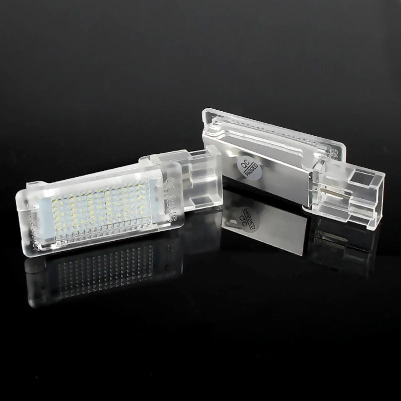 LED Footwell Light Luggage Compartment Glove Box Lamps - For VW Passat Golf Seat Skoda (2pcs 6000K)