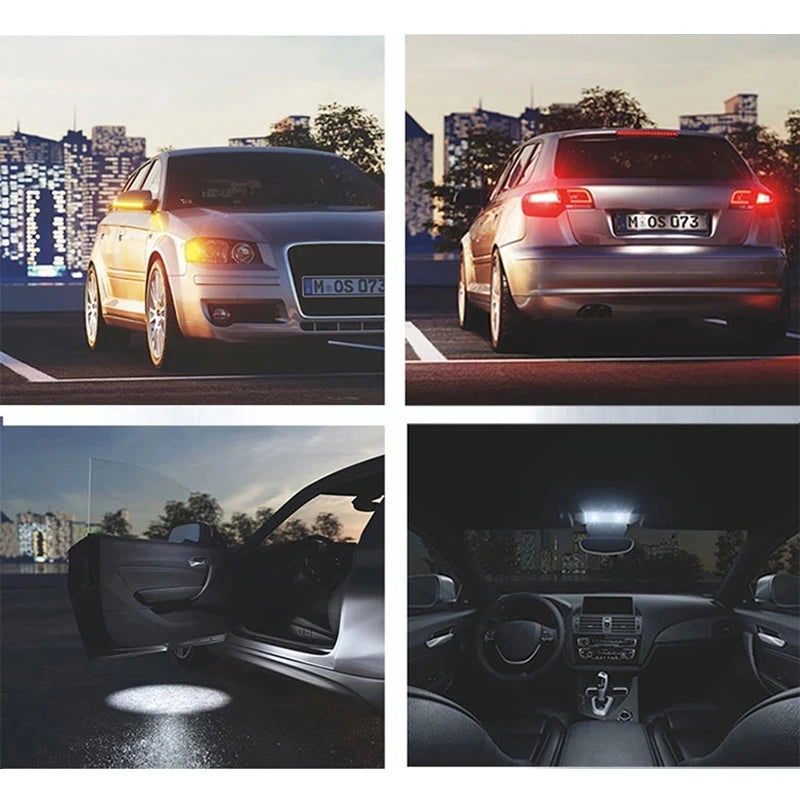 2/4pcs OSRAM T10 W5W LED Bulbs Signal Lamps 6000K White Turn Interior Reading Lights Auto Bulbs Plug&Play 12V LEDriving Advance