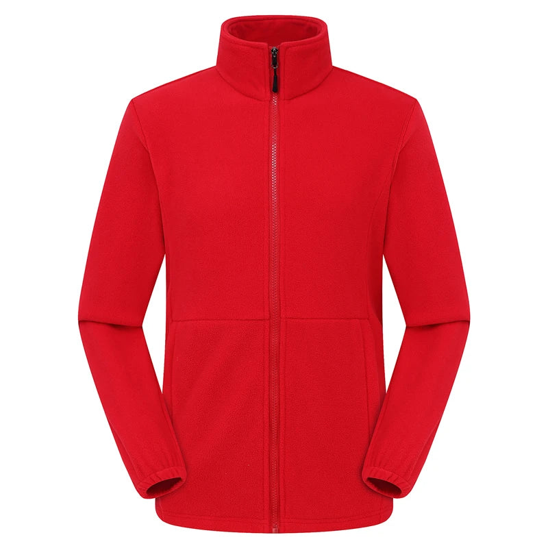 LNGXO Polar Fleece Jacket Men Women Hiking Camping Skiing Softshell Coat Autumn Winter Outdoor Warm Jacket Anti-Pilling Clothing