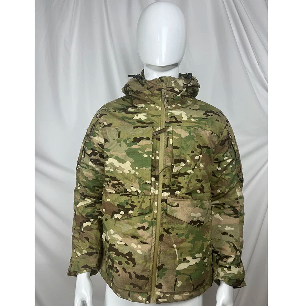 Outdoor Thickened Heat Reflective Cotton Clothes Men Tactical Hunting Camouflage Winter Warmth Windproof Cold Resistant Coat