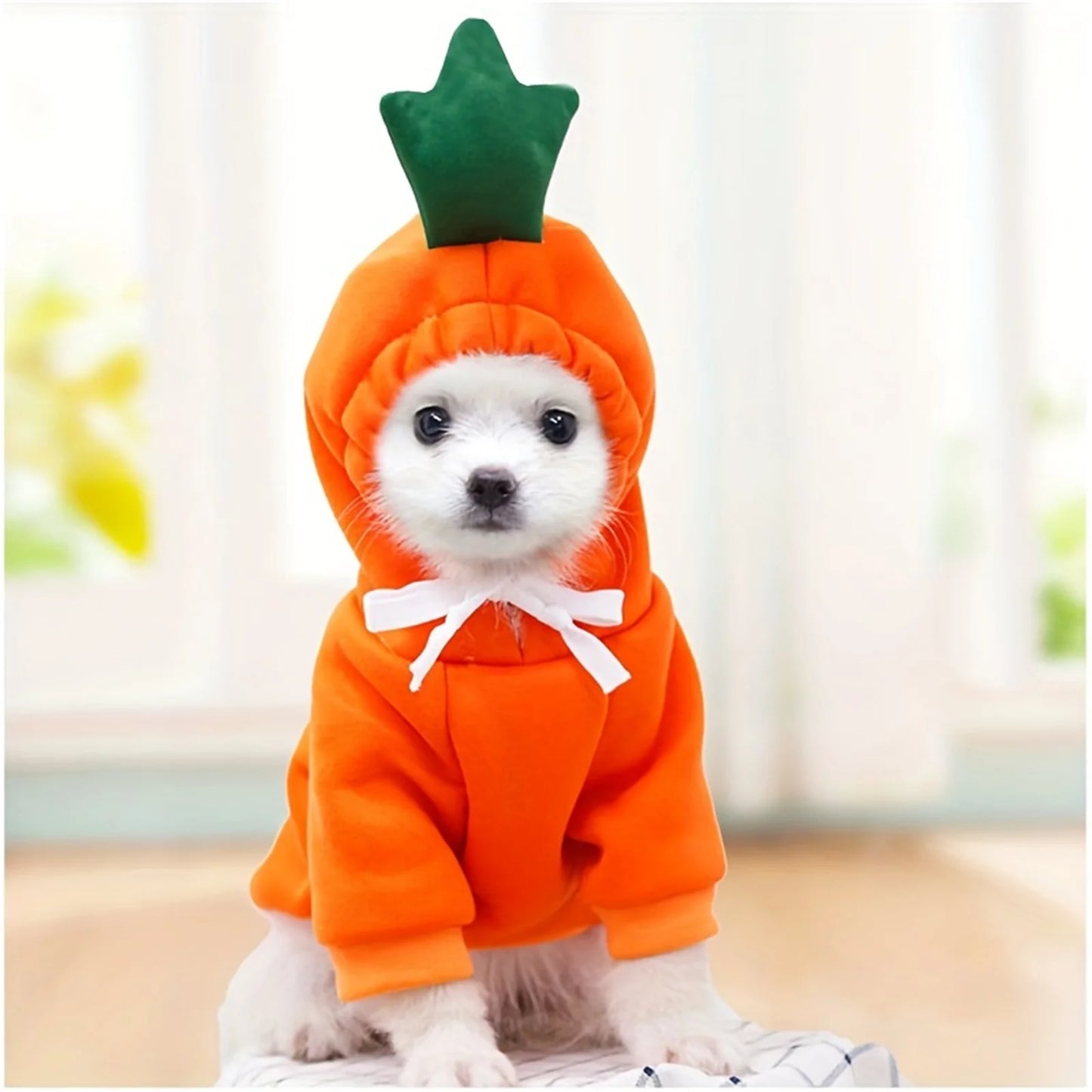 1pc New Dog Hoodie Clothes Cute Design Sweater Coat Carrot  Frog Shape Warm Fleece Outdoor Pet Outfit Outerwear for Dogs Puppy