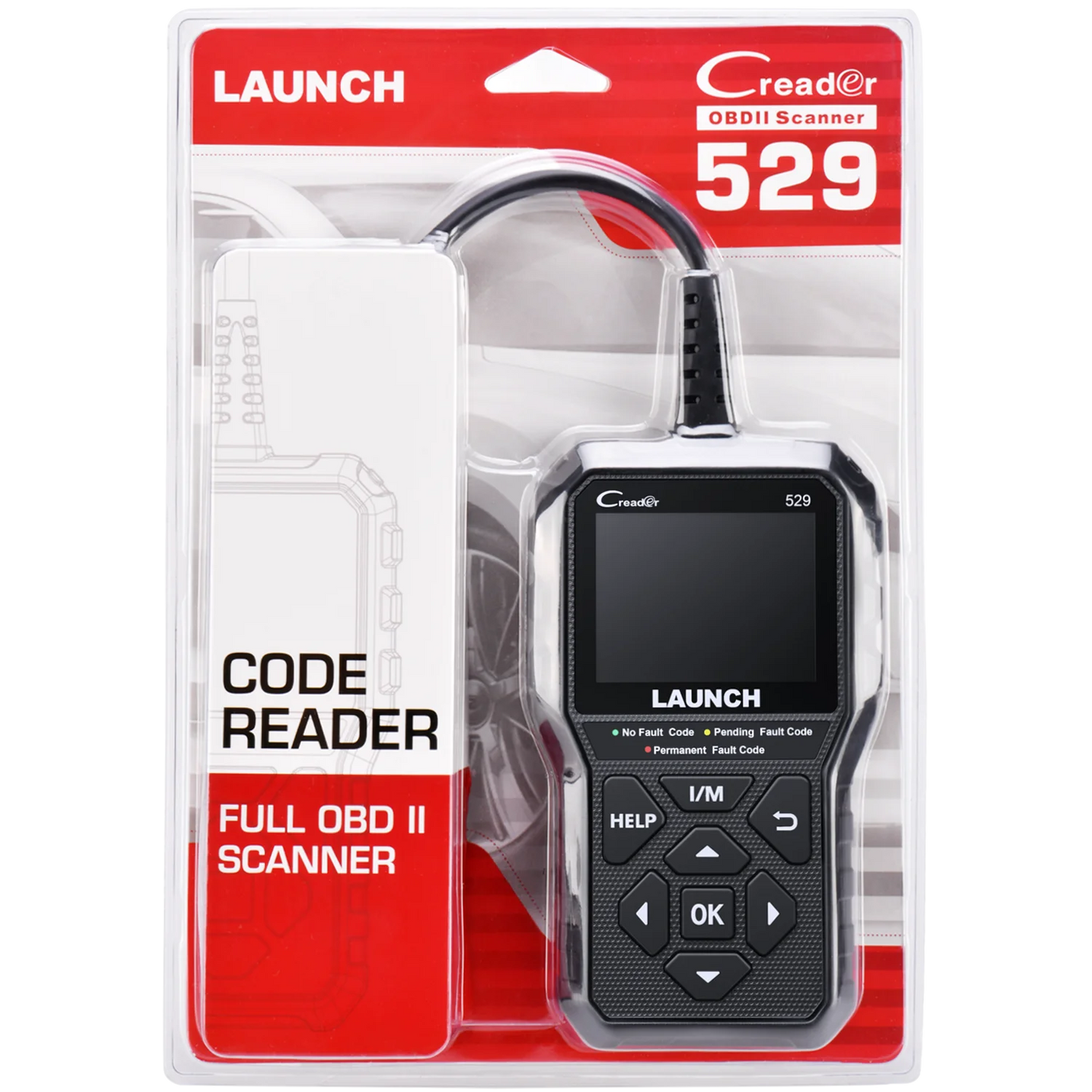 LAUNCH CR529 OBD2 Scanner Creader 529 Automotive Diagnostic Tools OBDII Code Reader Car Diagnost Auto Scan Tools Engine Check