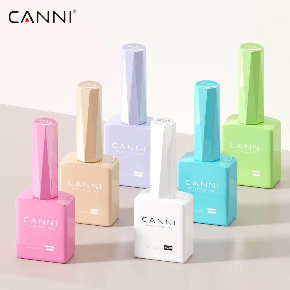 CANNI Jelly Pink Nail Gel Polish 9ml - HEMA Free Pastel Varnish Semi Permanent UV LED Top Coat
