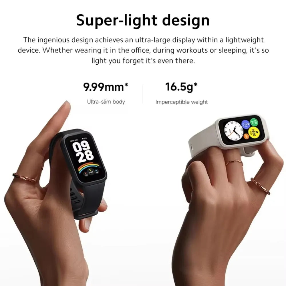 Global Version Xiaomi Smart Band 9 Active Bluetooth Smartwatch 1.47" TFT Screen 18 Days Battery Life Sports Modes Sleep Tracking