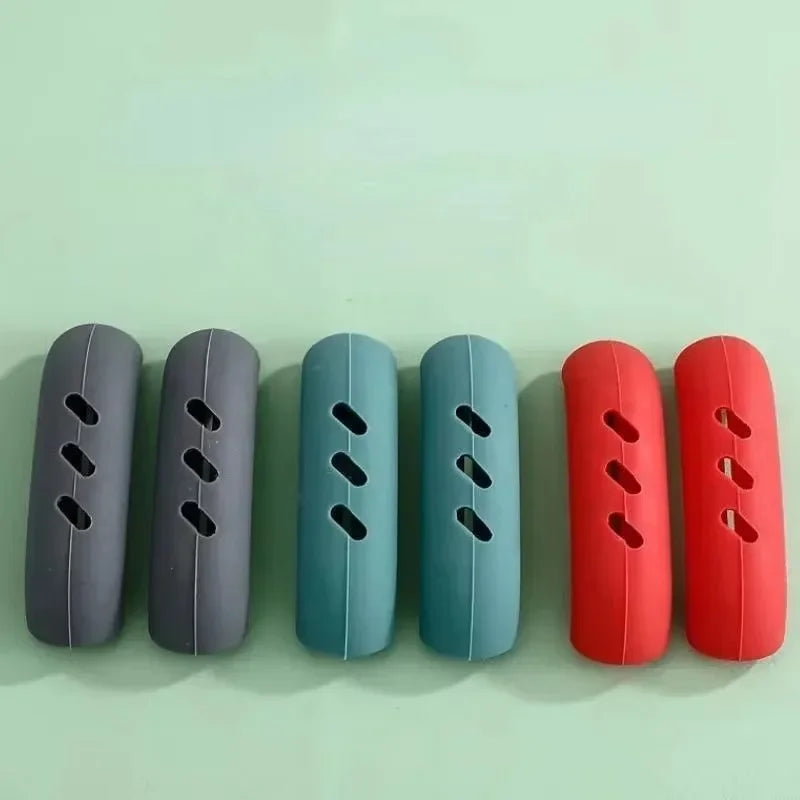 Silicone pot handle cover, insulation cover, pot ear clip, anti slip steamer, pot handle holder, kitchen tools