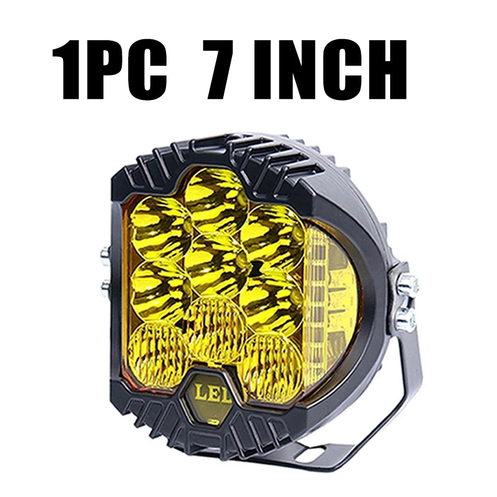 3'' 5'' 7'' Automobile LED Sport Work Lamps for Lada Offroad 4X4 vehicle Auxiliary Lights led 7 INCH Combo Driving Lamp Headlamp