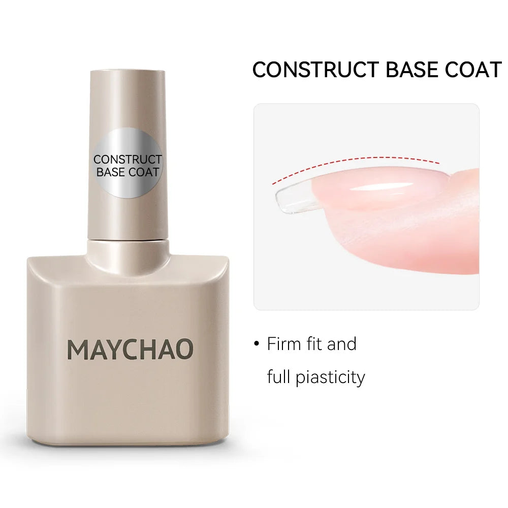 MAYCHAO Nail Gel Polish No Wipe Top Coat Base Coat Primer UV LED 12ml Enhancer Varnish Soak Off Semi Permanent Nail Art Varnish