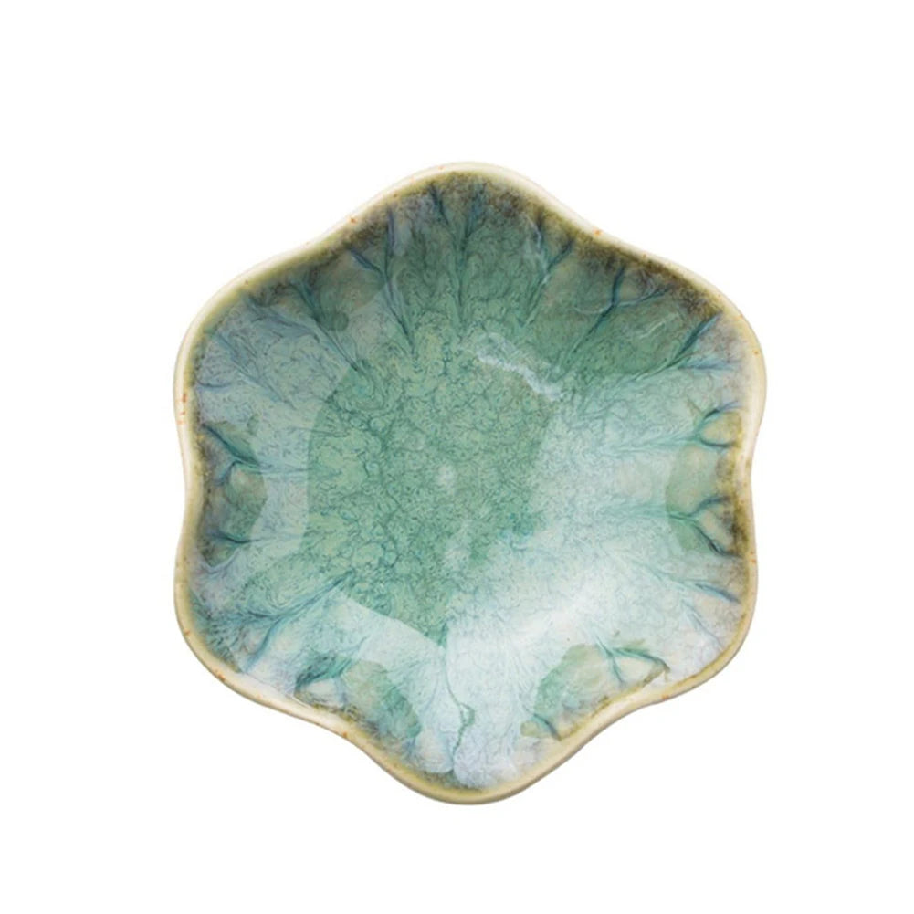 Lotus Jewelry Tray Ring Ceramic Dish - Mini Key Bowl Cute Trinket Holder for Woman Home Decor