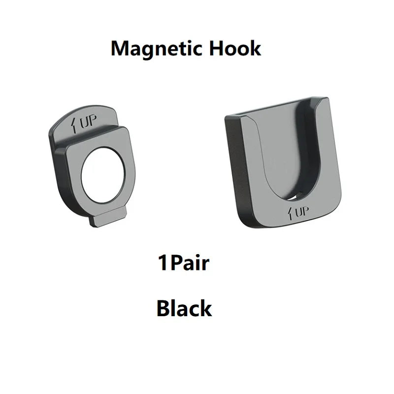 Strong Magnetic Remote Control Holder Wall Mount TV Remote Wall Mount Holder Hook Fan Remote Holder Magnetic Hooks(1 Pairs)