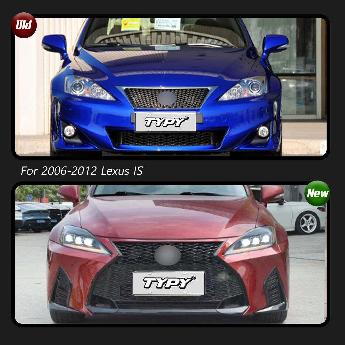 TYPY Car lights For Lexus IS250 IS350 Headlight 2006-2012 LED Projetor head Lamp Daytime Running Light Automotive Accessories