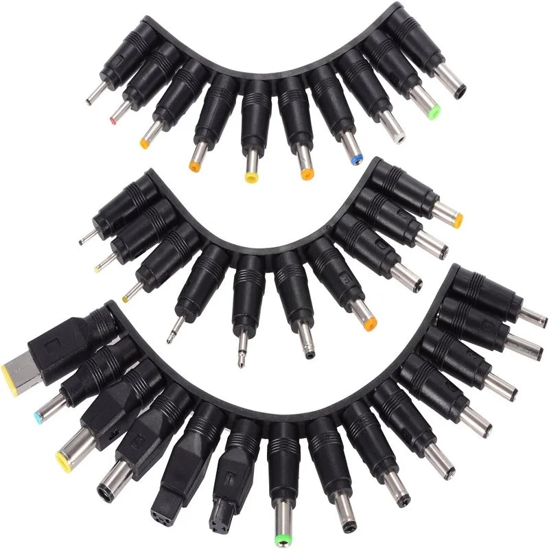 34PCS Universal 5.5mmx2.1mm DC AC Power Adapter Tips Connector Kits for Lenovo Thinkpad Laptop Power Supply Plug Jack Sets