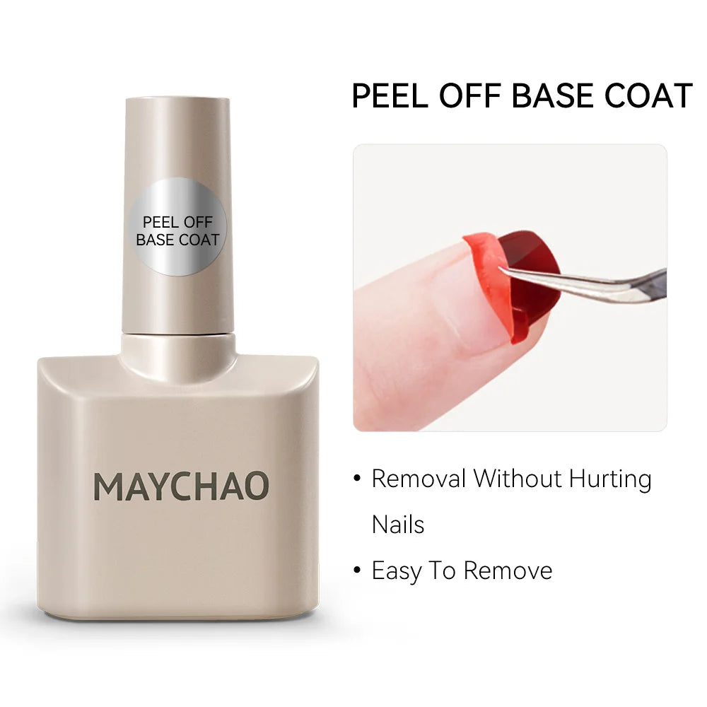 MAYCHAO Nail Gel Polish No Wipe Top Coat Base Coat Primer UV LED 12ml Enhancer Varnish Soak Off Semi Permanent Nail Art Varnish