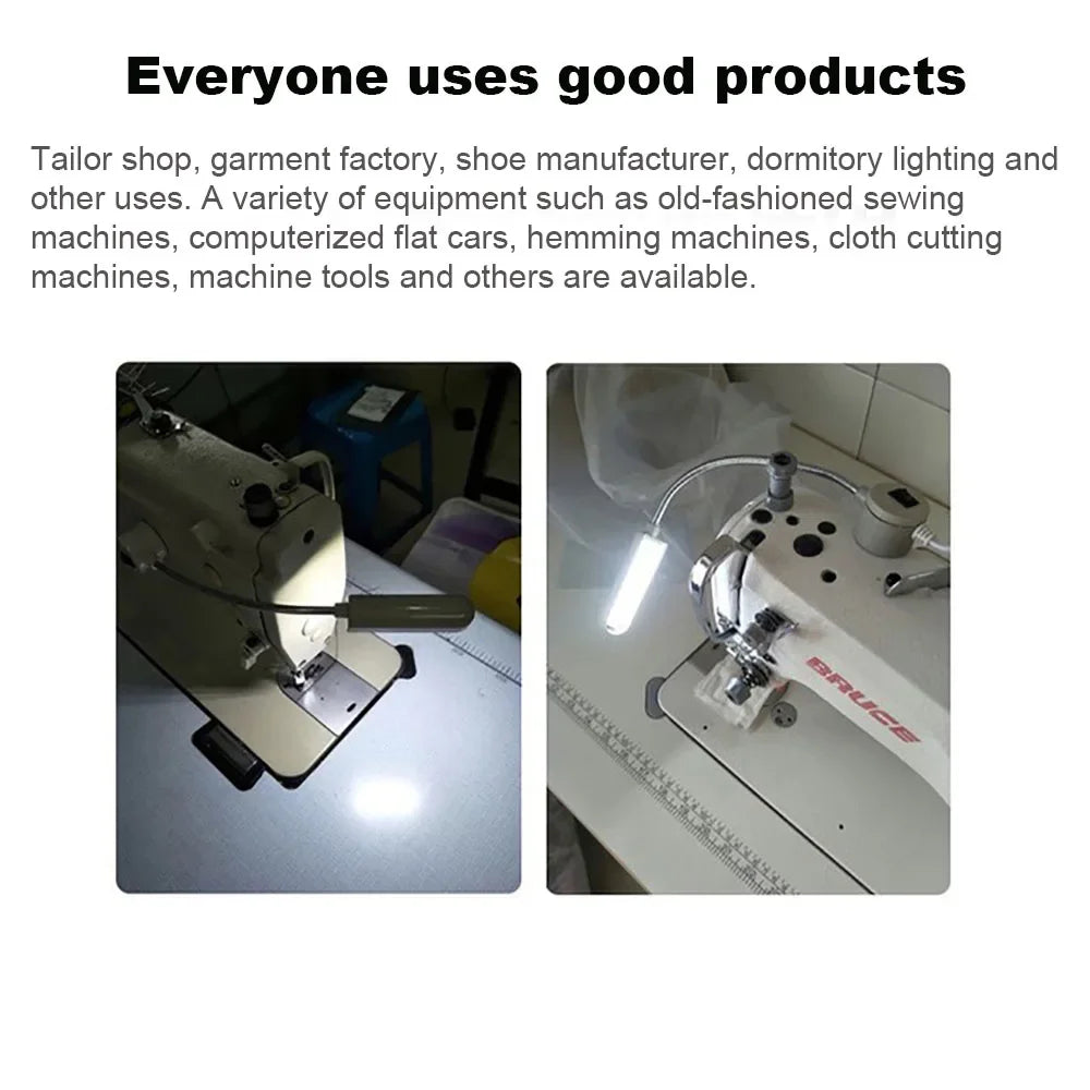 LED Sewing Machine Lighting 30 Beads - Super Bright Work Lamp Magnetic Base Flexible Neck