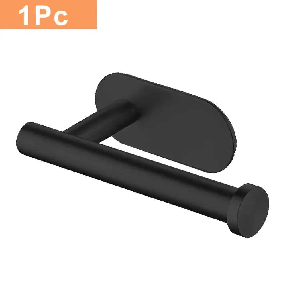 Self Adhesive Toilet Paper Towel Holder Stainless Steel Wall Mount  No Punching Tissue Towel Roll Dispenser for Bathroom Kitchen