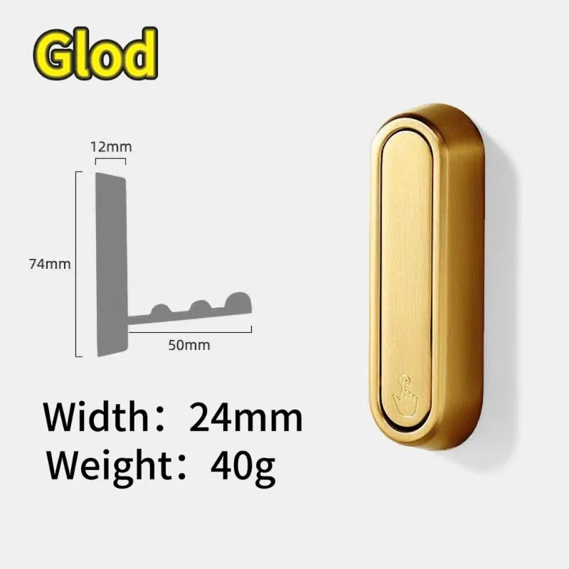 Folding Wall Hook Stainless Steel - Hidden Robe Towel Coat Hanger Matte Black 1-4pcs