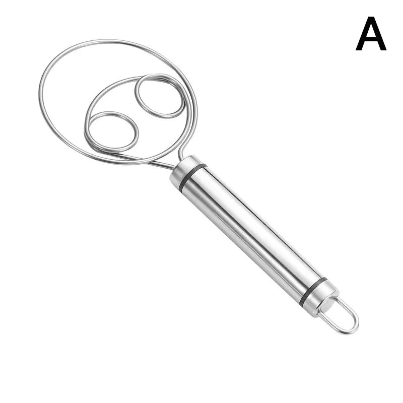 1Pc Eggs Cream Mixing Rods Double Holes Flour Cake Stirrer Whisk For Dough Bread Smooth Tools Coil Mixer Kitchen Tools